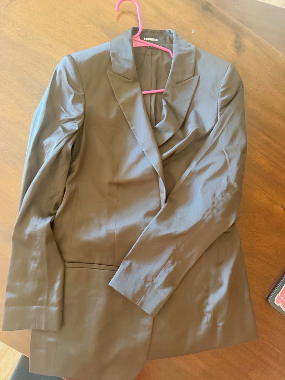 Express womens Dark Brown Blazer - Sleek Tailored Jacket